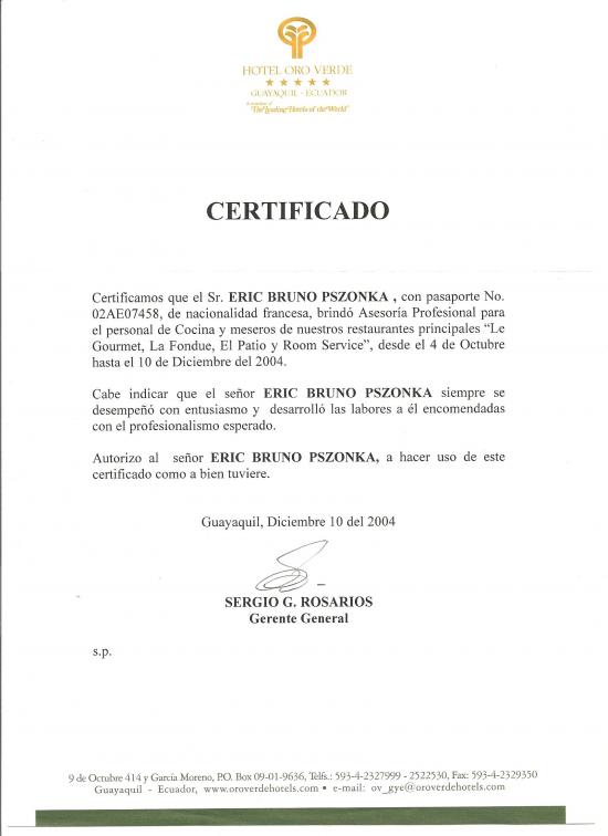certificat
