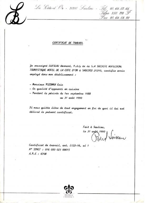 certificat