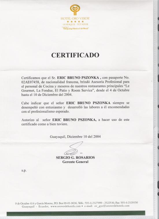 certificat